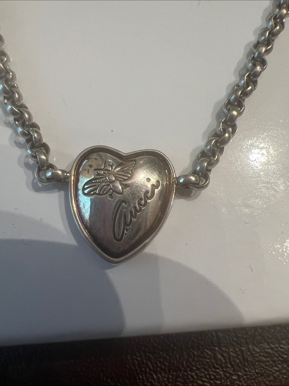 Gucci Silver Heart Charm Bracelet - Picture 2 of 5
